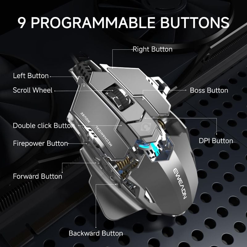 EWEADN G5 Wired Gaming Mouses