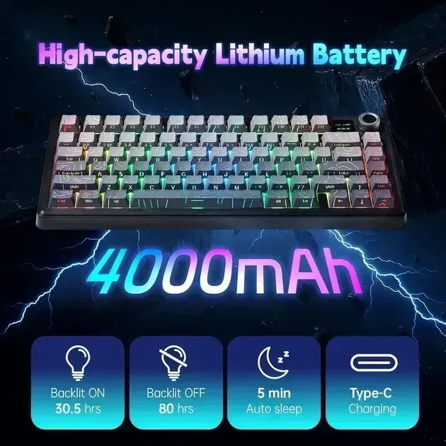AULA F75 MAX Gasket Wireless Mechanical Keyboard