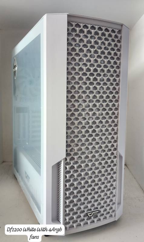DF1200 White Casin With 4 RGB Fans