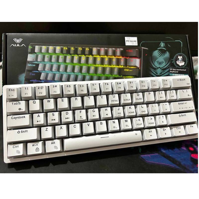Aula F3261 White RGB Gaming Mechanical Keyboard