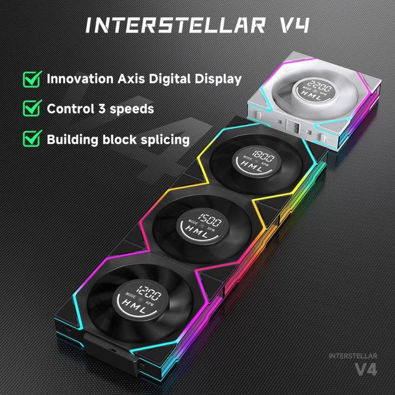 INSTELLAR V4 ARGB Fan Kit