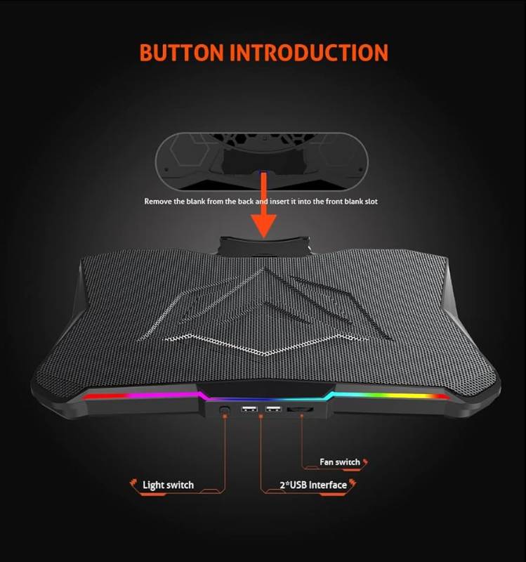MEETION CP4040 RGB GAMING COOLING PADS