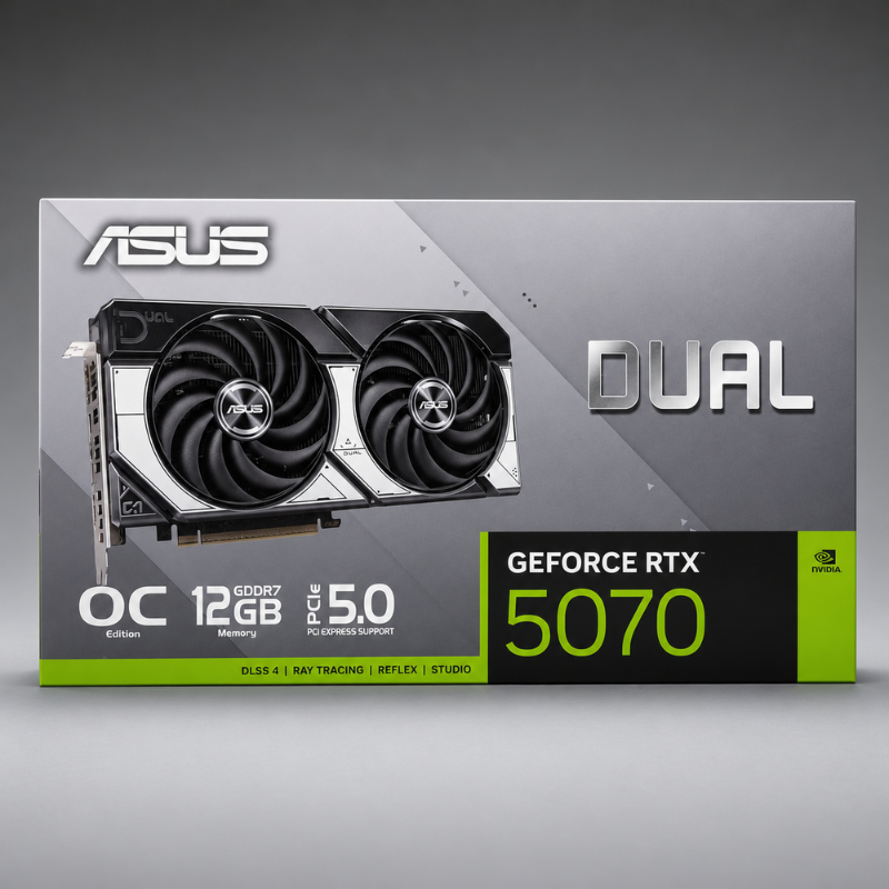 ASUS DUAL RTX 5070 12GB OC  - Black