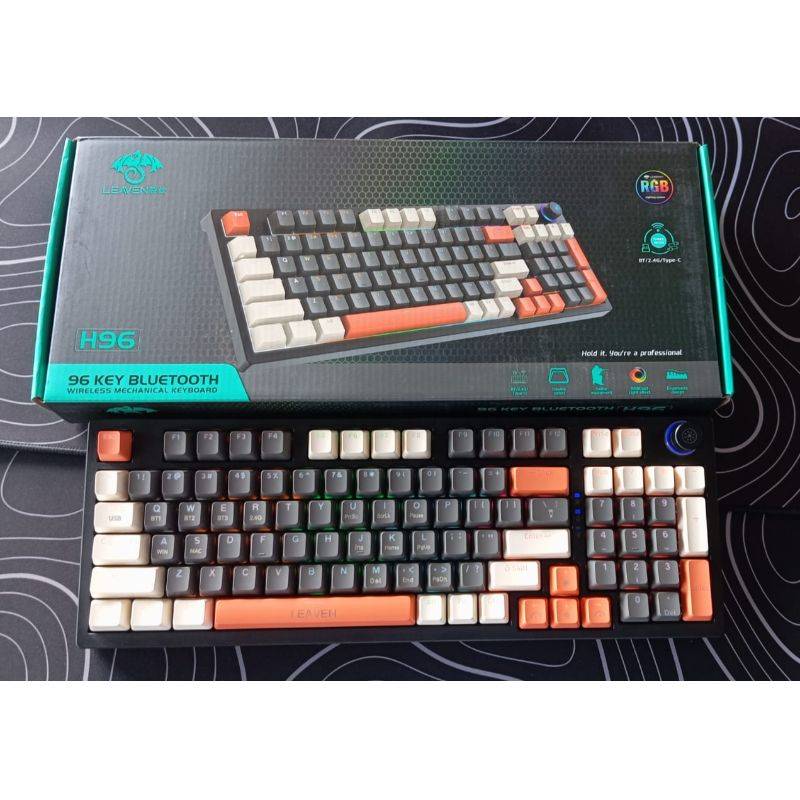 Leaven H96 Tri-Mode 96-Key RGB Wireless Mechanical Keyboard