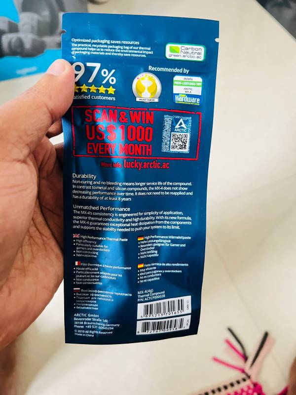 Arctic MX4  (2019) Thermal Compound (4g)