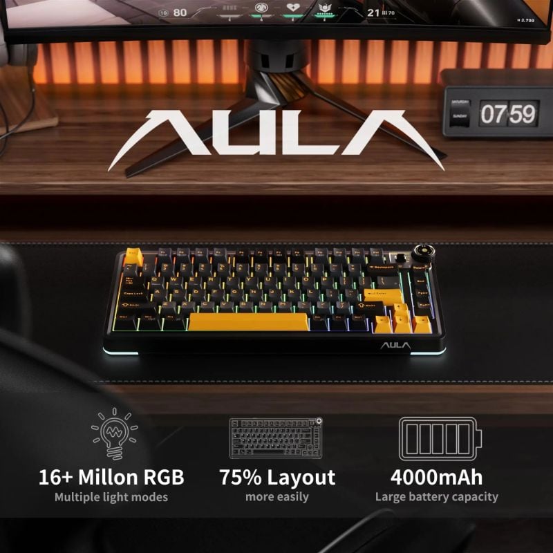 Aula AU75 Gasket Wireless Mechanical Keyboard