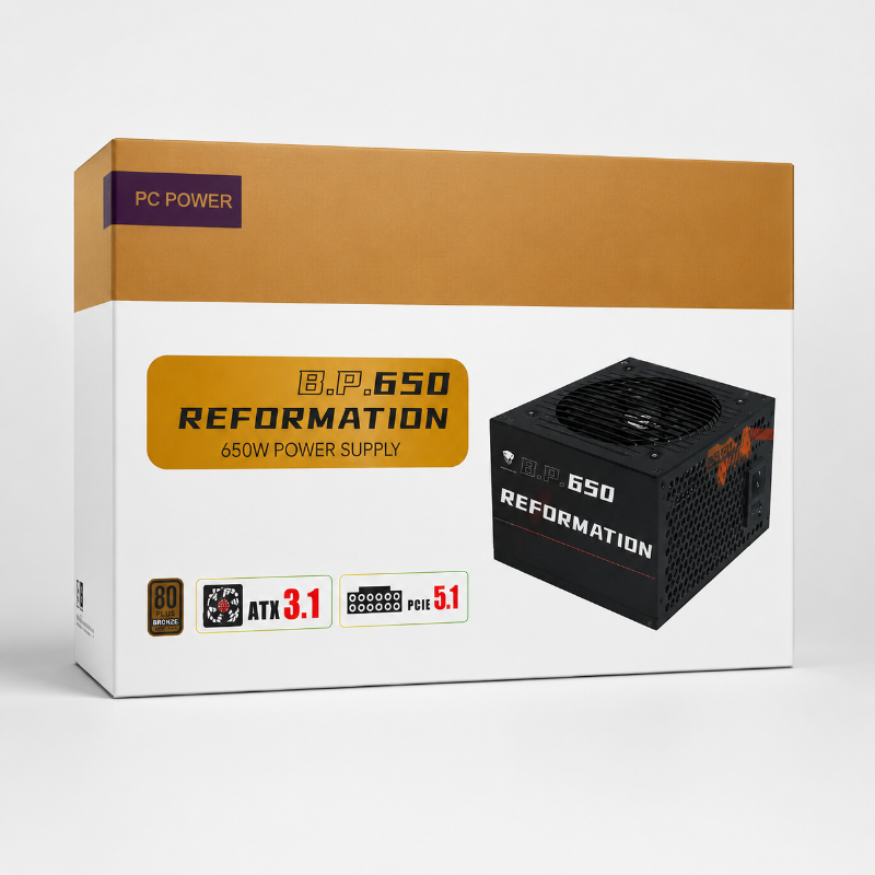BP650 80 Plus Bronze 650W Gaming Power Supply