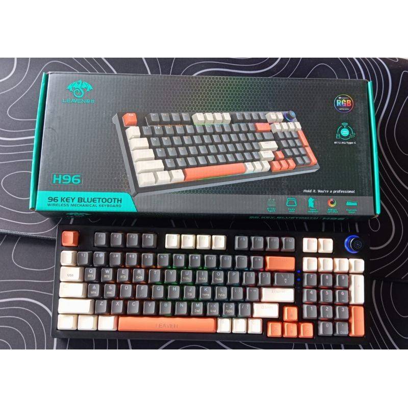 Leaven H96 Tri-Mode 96-Key RGB Wireless Mechanical Keyboard