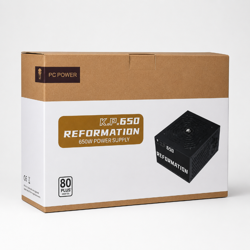 KP650 80 Plus White 650W Gaming Power Supply