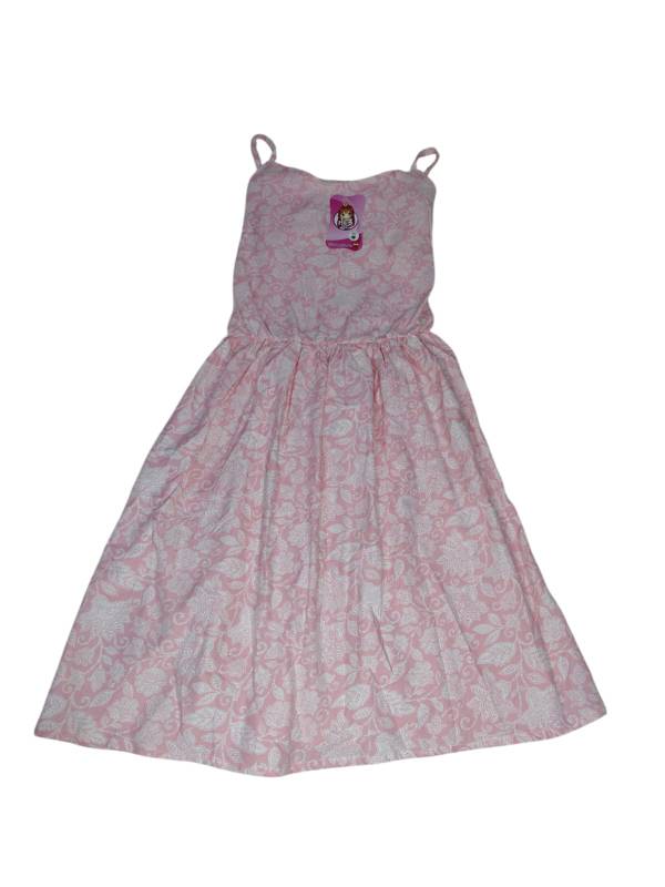 Vestido rosa sencillo