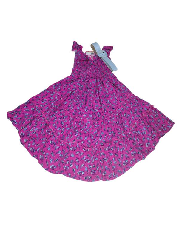 Vestido con Correa Fucsia