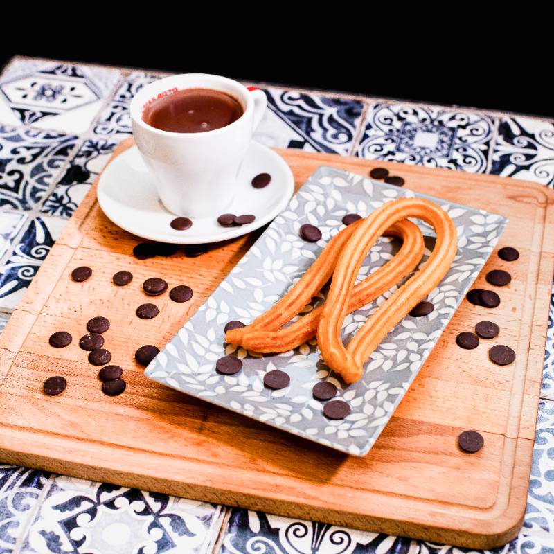 Churros con chocolate