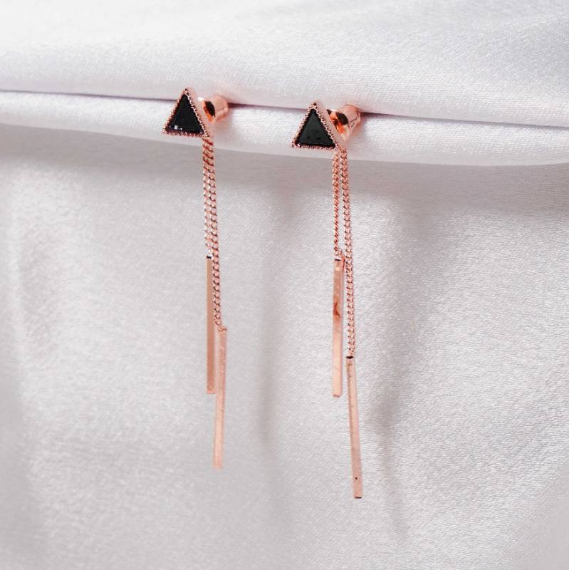 Du Dangly Stick Triangle Rose Gold | DL102