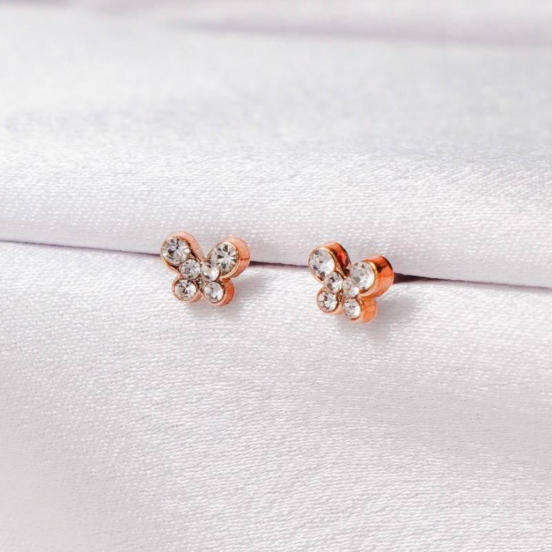 Rounded Butterfly Mini Stud | UF102