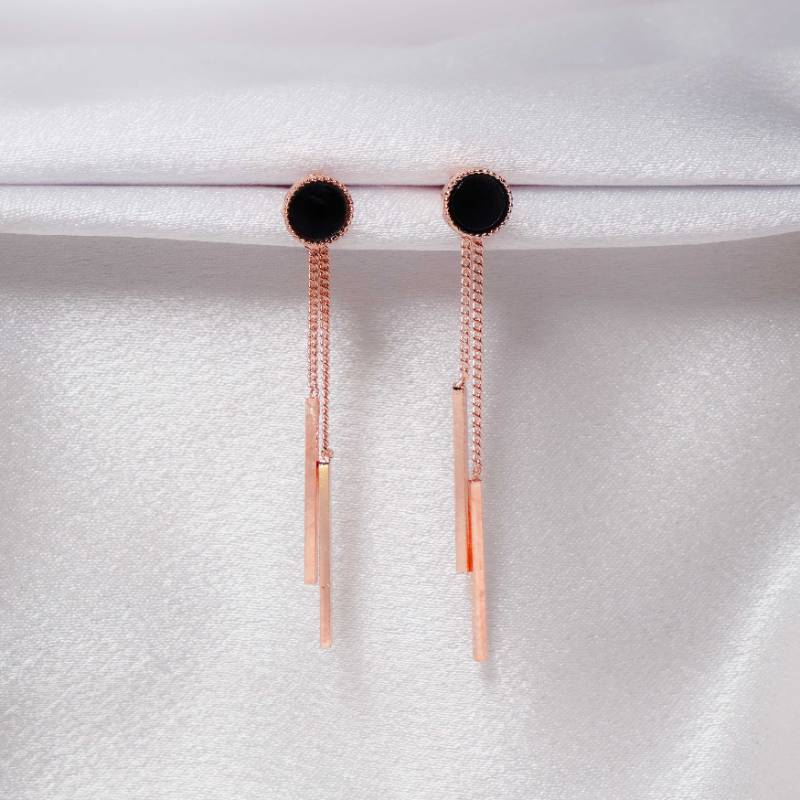 Du Dangly Stick Circle Rose Gold | DL103