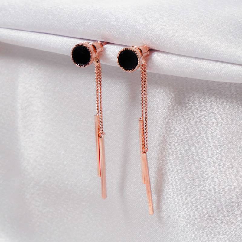 Du Dangly Stick Circle Rose Gold | DL103