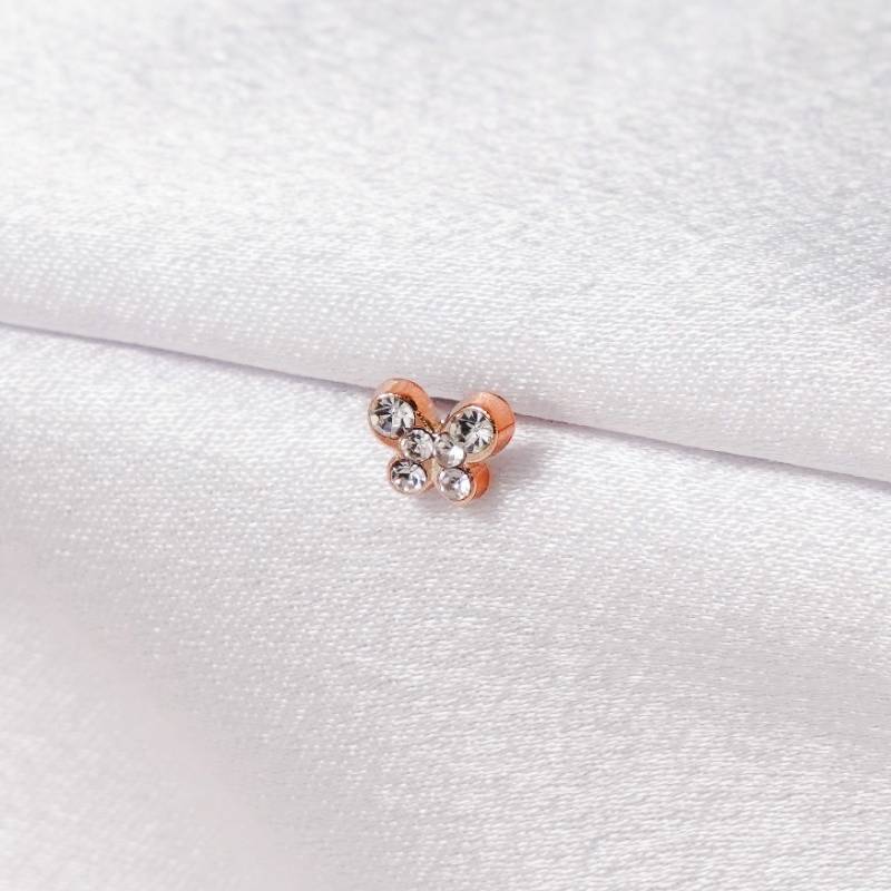 Rounded Butterfly Mini Stud | UF102
