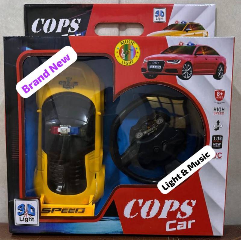 POLICE CAR WITH LIGHT & MUSIC
