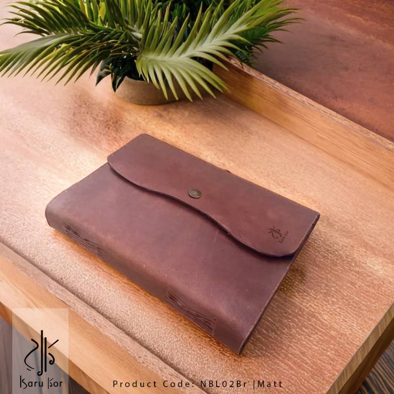 Personalized Handmade Leather Journal Sketchbook, Journal Cover made with snap button