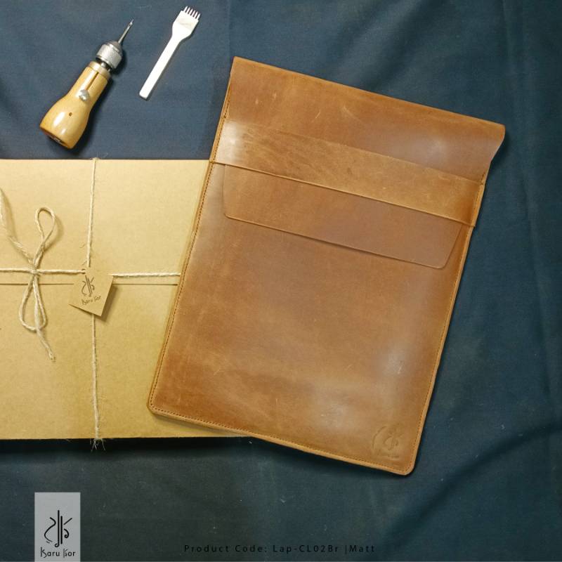 Personalized Handmade Laptop Cover, Leather Sleeve, Laptop Leather Case, Leather Laptop pouch.