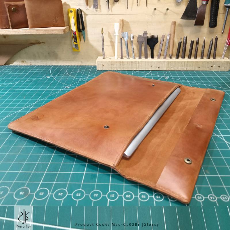 Personalized Handmade Laptop Cover, Leather Sleeve, Laptop Leather Case, Leather Laptop pouch.(Horizontal)