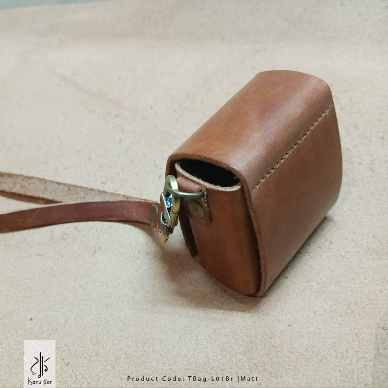 Personalized Handmade Tiny School Bag, Wireless Headphone Case, Custom Leather AirPods Case