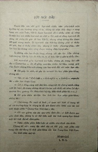 VẬT LÝ LỚP ĐỆ NHỊ-QUANG HỌC