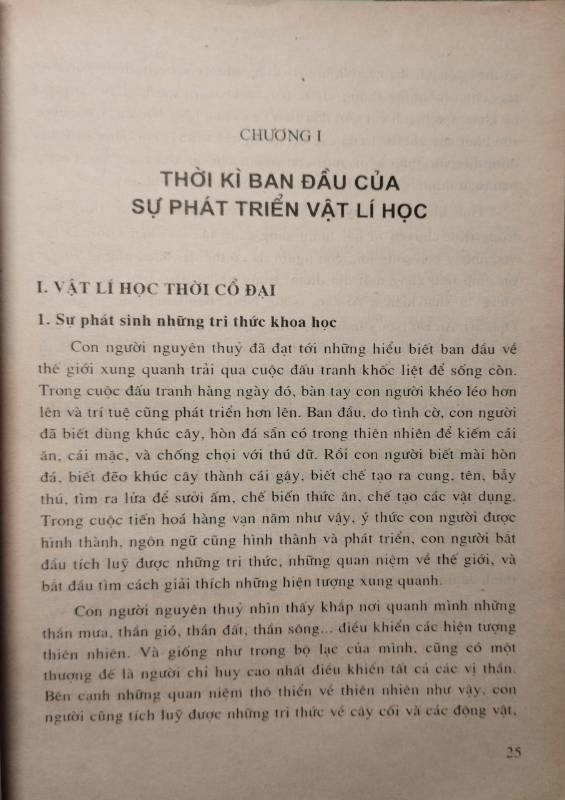 LỊCH SỬ VẬT LÍ HỌC