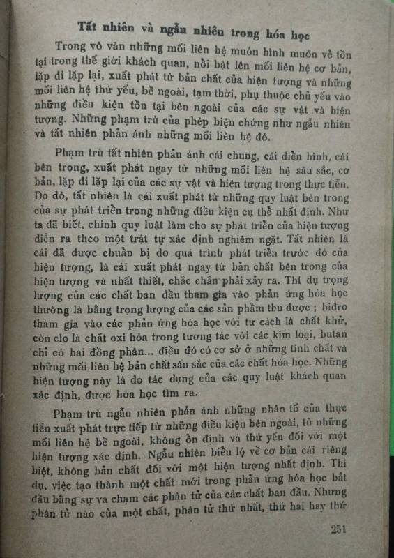 NHỮNG VẤN ĐỀ TRIẾT HỌC CỦA HÓA HỌC