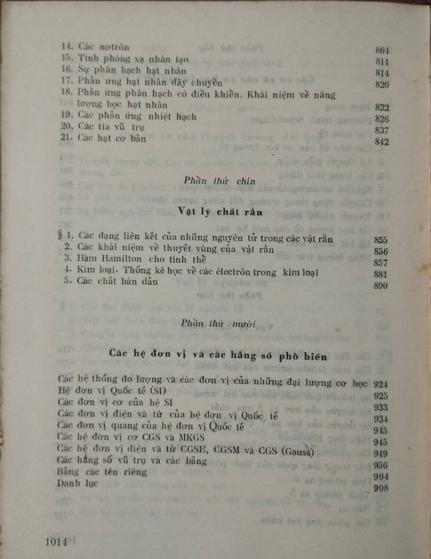 SÁCH TRA CỨU TÓM TẮT VỀ VẬT LÝ
