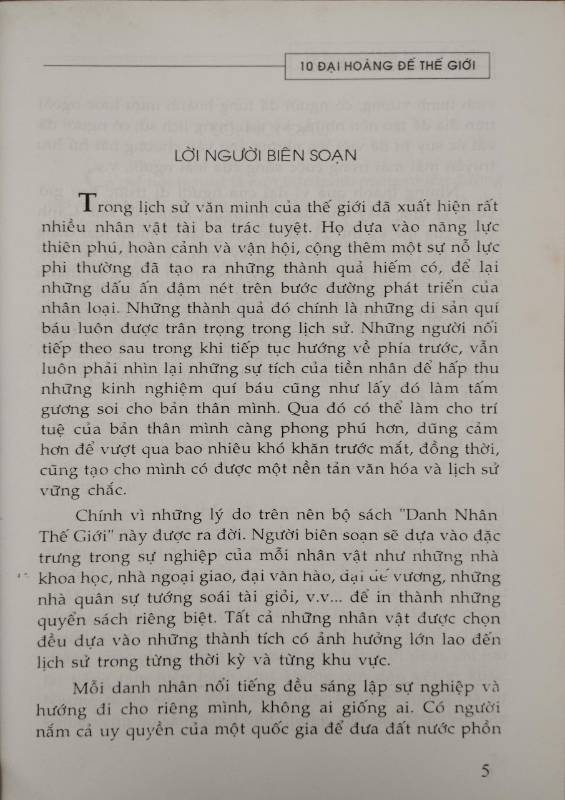10 ĐẠI HOÀNG ĐẾ THẾ GIỚI 2 TẬP
