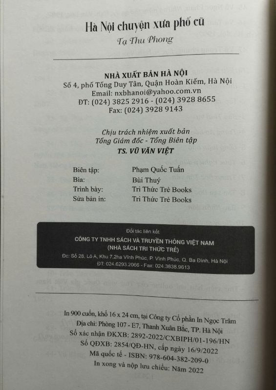 HÀ NỘI CHUYỆN XƯA PHỐ CŨ