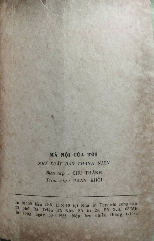 HÀ NỘI CỦA TÔI - HOÀNG TIẾN