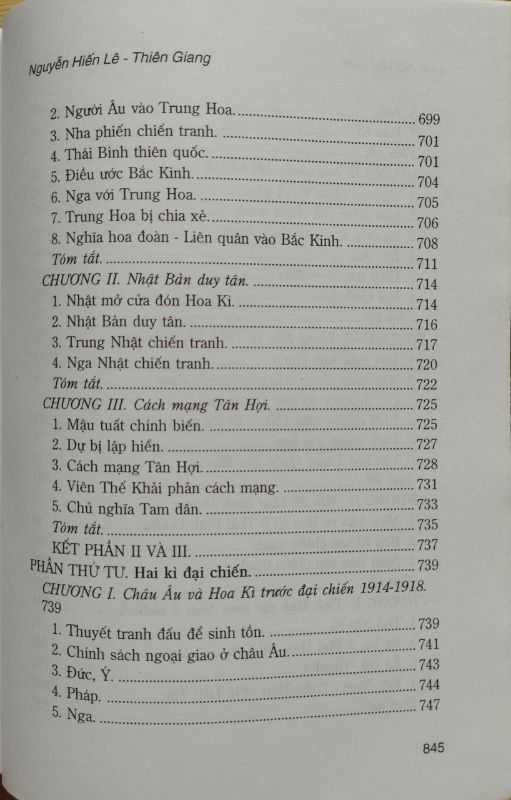 LỊCH SỬ THẾ GIỚI-NGUYỄN HIẾN LÊ, THIÊN GIANG