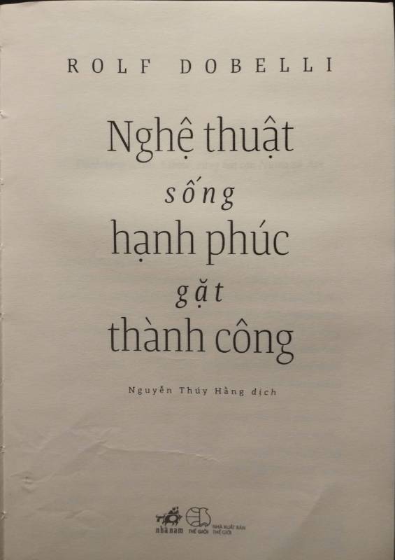 NGHỆ THUẬT SỐNG HẠNH PHÚC GẶT THÀNH CÔNG