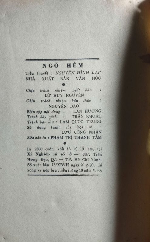 NGÕ HẺM NGUYỄN QUANG LẠP