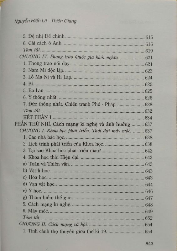 LỊCH SỬ THẾ GIỚI-NGUYỄN HIẾN LÊ, THIÊN GIANG