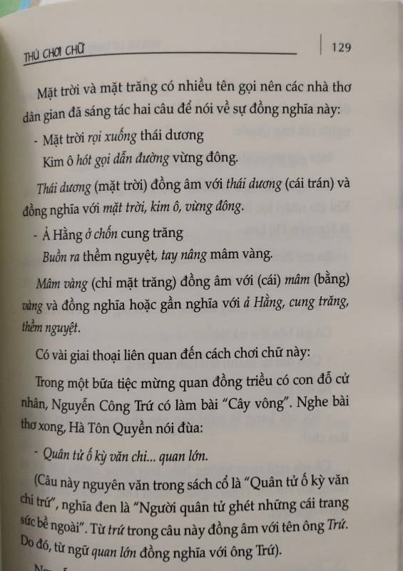 THÚ CHƠI CHỮ