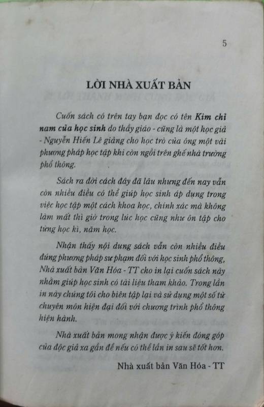 KIM CHỈ NAM CỦA HỌC SINH