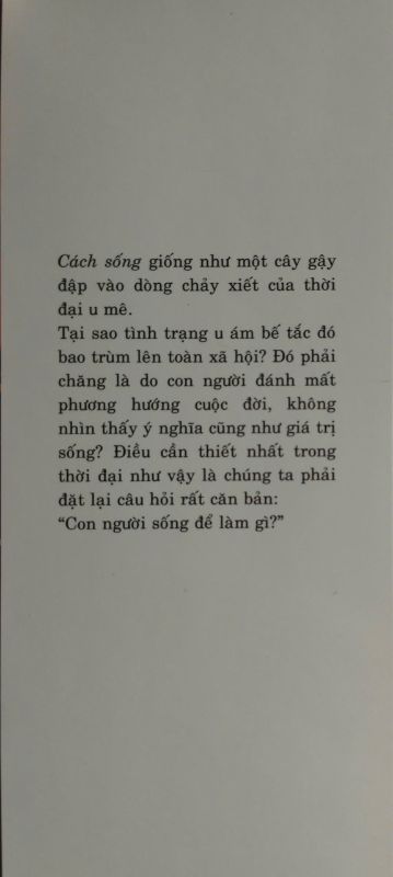CÁCH SỐNG