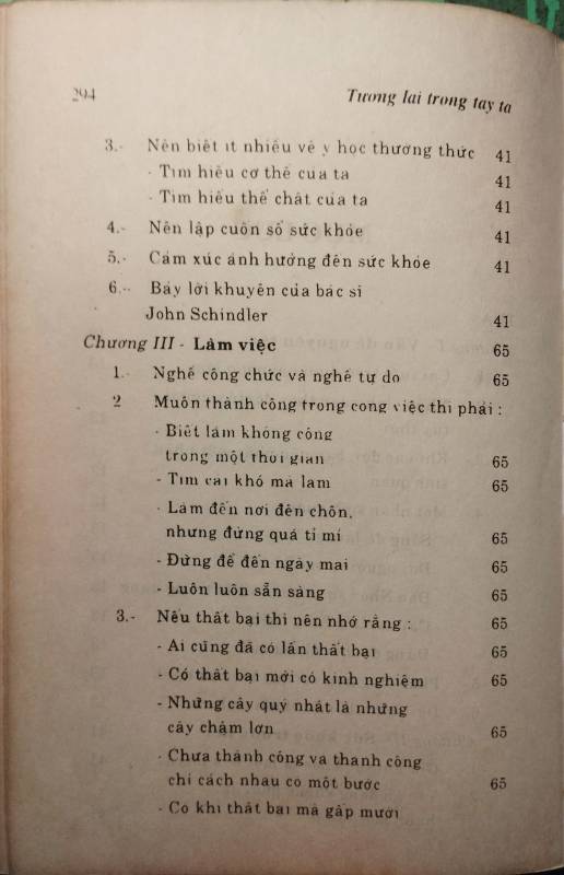 TƯƠNG LAI TRONG TAY TA