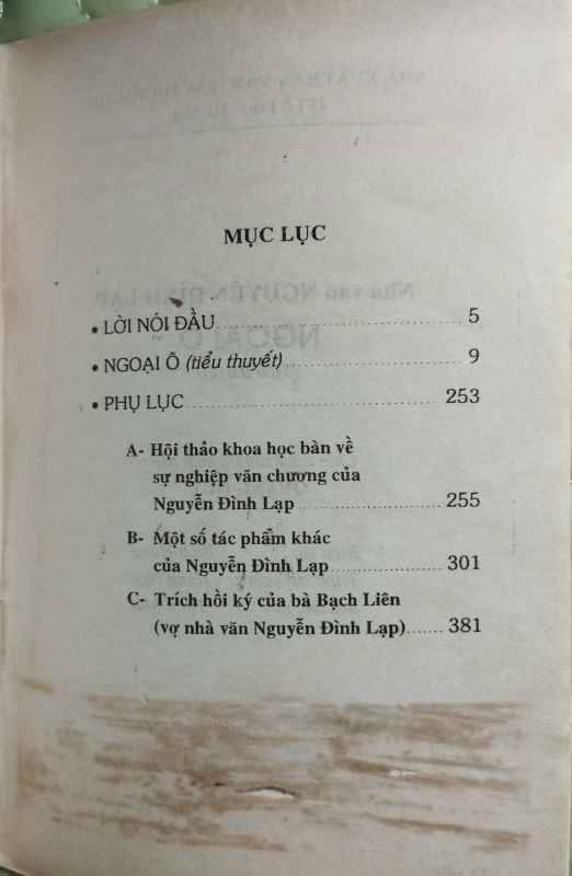 NGOẠI Ô NGUYỄN ĐÌNH LẠP CÓ CHỮ KÝ GIA ĐÌNH TÁC GIẢ