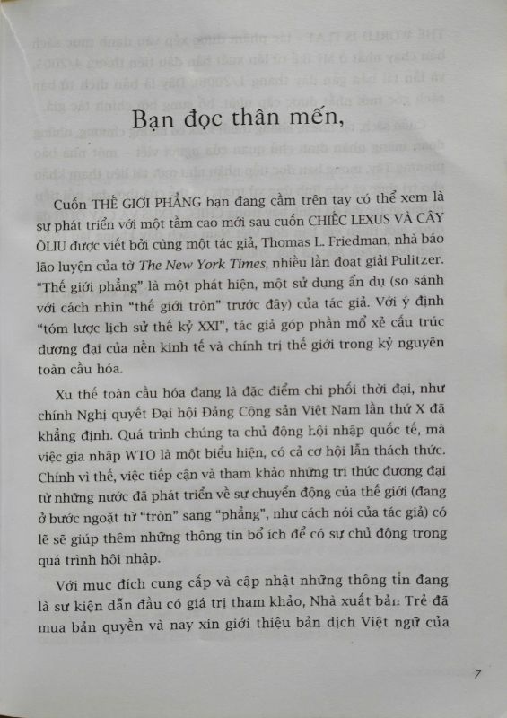 THẾ GIỚI PHẲNG