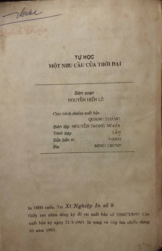 TỰ HỌC MỘT NHU CẦU THỜI ĐẠI