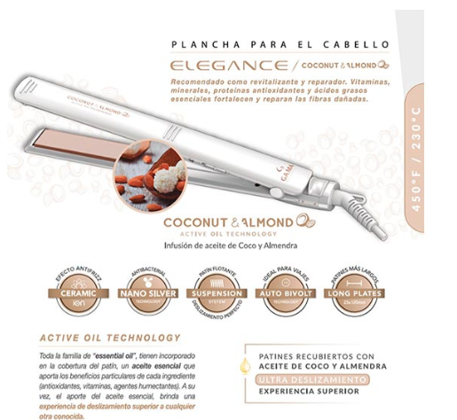 PLANCHITA ELEGANCE COCO Y ALMENDRAS