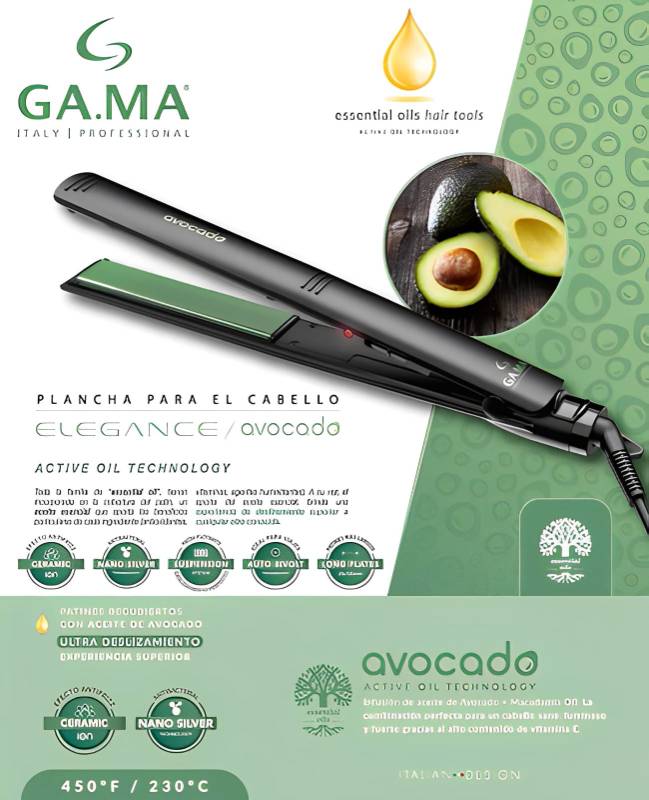 PLANCHA ELEGANCE AVOCADO GA.MA ITALY PROFESSIONAL