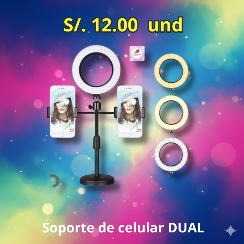 Soporte de celular DUAL