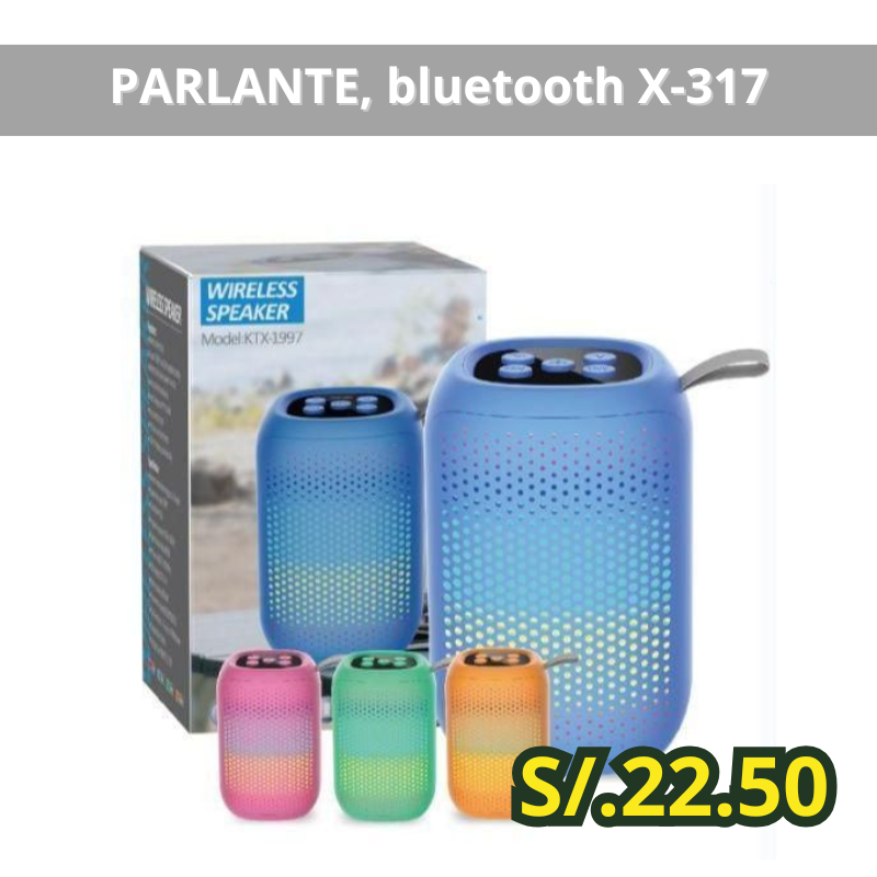 PARLANTE, bluetooth X-317