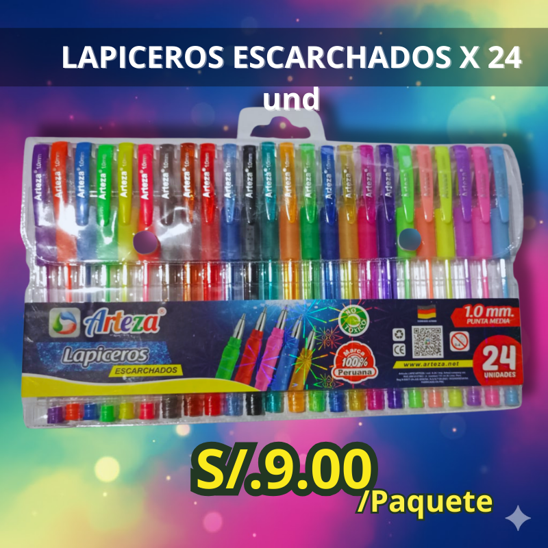 Lapiceros escarchados
