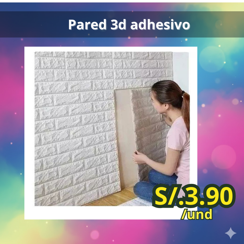 Pared 3d Adhsivo